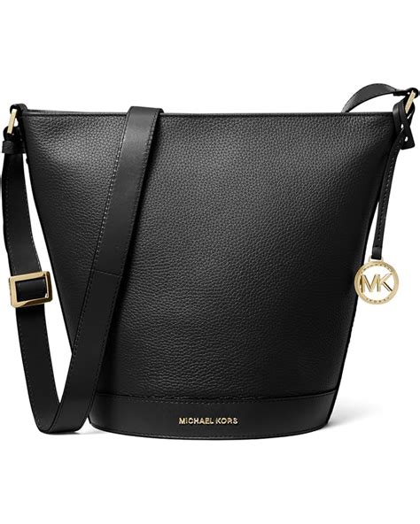 michael kors medium messenger navy|Michael Kors Townsend Medium Top Zip Bucket Messenger.